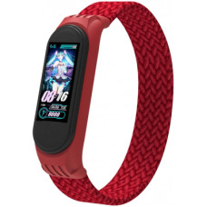 Ремінець до фітнес браслета Armorstandart Braided Solo Loop для Xiaomi Mi Band 4/5/6 Red size L (ARM58762)