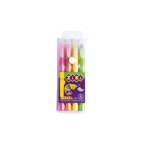 Олівці кольорові ZiBi Kids line Neon гелеві, 4 кольори (ZB.2496)