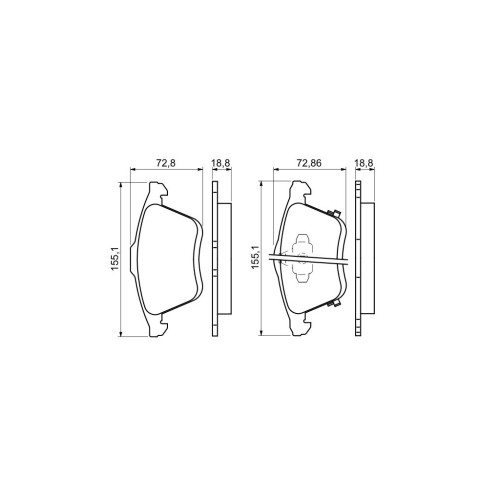 Гальмівні колодки Bosch 0 986 494 149