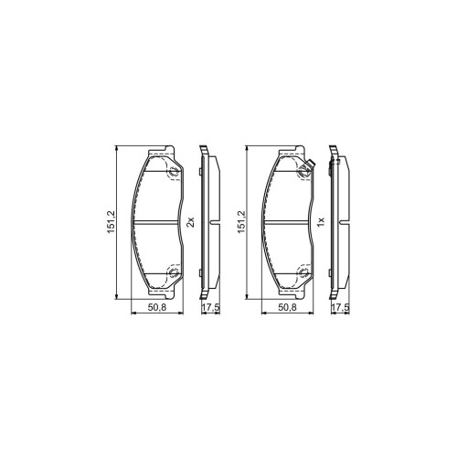 Гальмівні колодки Bosch 0986495402