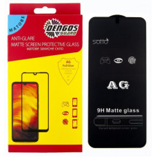 Скло захисне Dengos Full Glue Matte Infinix Hot 12 Play black frame (TGFG-MATT-41)