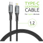 Дата кабель Type-C to Lightning 1.2m CBGPD30WTL1 30W grey Intaleo (1283126518089)