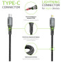 Дата кабель Type-C to Lightning 1.2m CBGPD30WTL1 30W grey Intaleo (1283126518089)