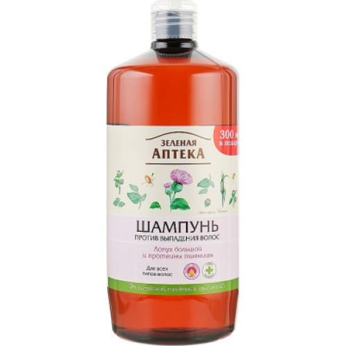 Шампунь Зелена Аптека Лопух великий та протеїни пшениці 1000 мл (4823015933745)