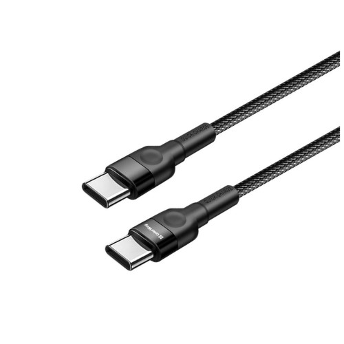 Дата кабель ColorWay USB-C to USB-C 0.3m 3А black (CW-CBPDCC054-BK)