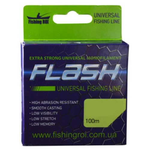 Волосінь Fishing ROI FLASH Universal Line 100м 0,24мм 6.0кг (47-00-024)