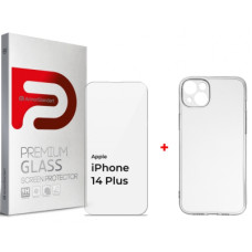 Чохол до мобільного телефона Armorstandart Apple iPhone 14 Plus (Clear glass + Air Series Case) (ARM66924)