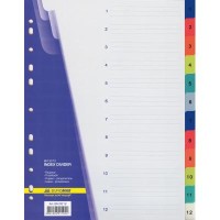 Роздільник сторінок BUROMAX numeric, 12 dividers (BM.3212)