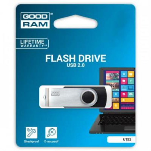 USB флеш накопичувач GOODRAM 16GB Twister Black USB 2.0 (UTS2-0160K0R11)