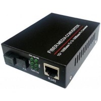 Медіаконвертер 10/100Base-TX to 100Base-F 1550нм, SM, SC/PC, 20 км FoxGate (EC-B-0,1-1SM-1550nm-20-LFP)