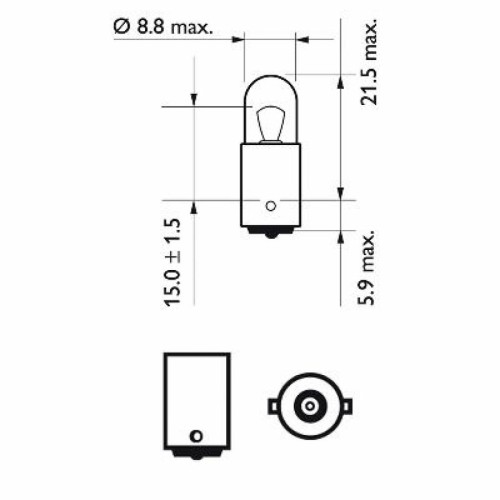 Автолампа Philips 4W (12929 CP)