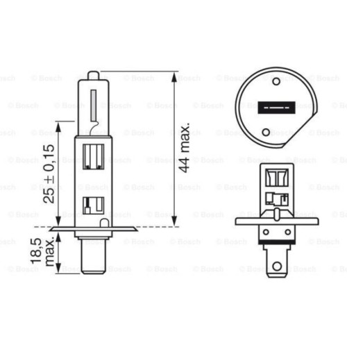 Автолампа Bosch галогенова 55W (1 987 302 011)