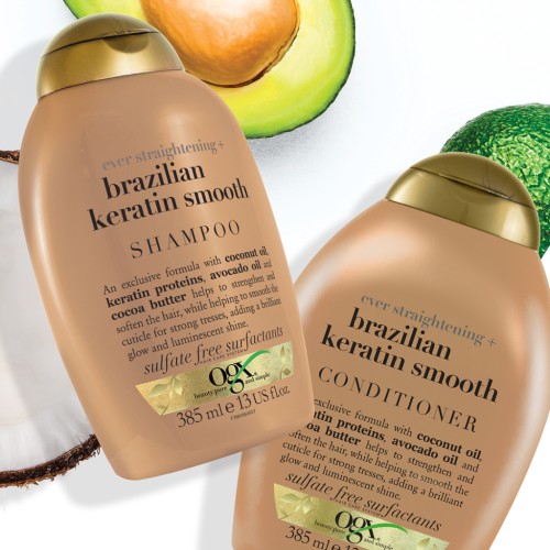 Кондиціонер для волосся OGX Brazilian Keratin Smooth для зміцнення волосся 385 мл (0022796976024)