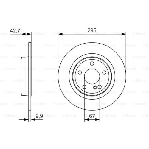 Гальмівний диск Bosch 0 986 479 A04