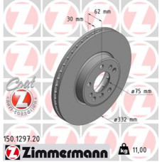 Гальмівний диск ZIMMERMANN 150.1297.20