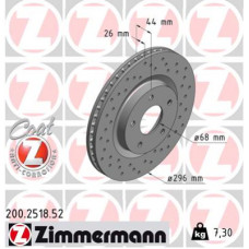 Гальмівний диск ZIMMERMANN 200.2518.52