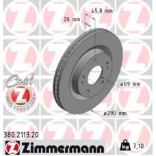 Гальмівний диск ZIMMERMANN 380.2113.20