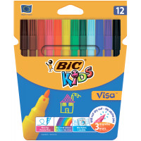 Фломастери Bic Kids Visa 880 12 кольорів (bc888695)