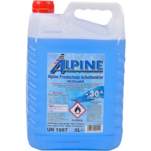 Омивач автомобільний Alpine Frostschutz Scheibenklar (-30C) 5л (1245-5)