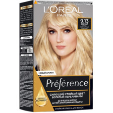Фарба для волосся L'Oreal Paris Preference 9.13 - Дуже світло-русявий бежевий (3600520248844)