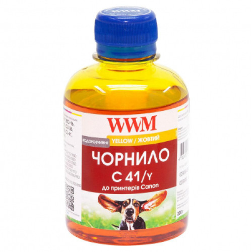 Чорнило WWM CANON CL41/51/CLI8/BCI-16, yellow (C41/y)