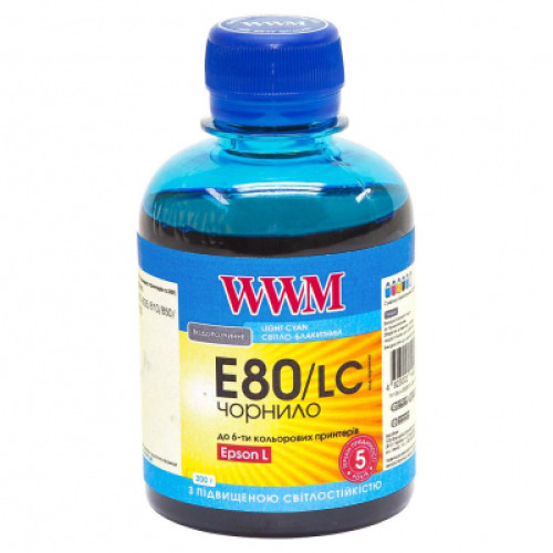 Чорнило WWM EPSON L800 Light Cyan (E80/LC)