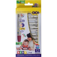 Пастель ZiBi Baby line масляна, 12 кольорів (ZB.2490)