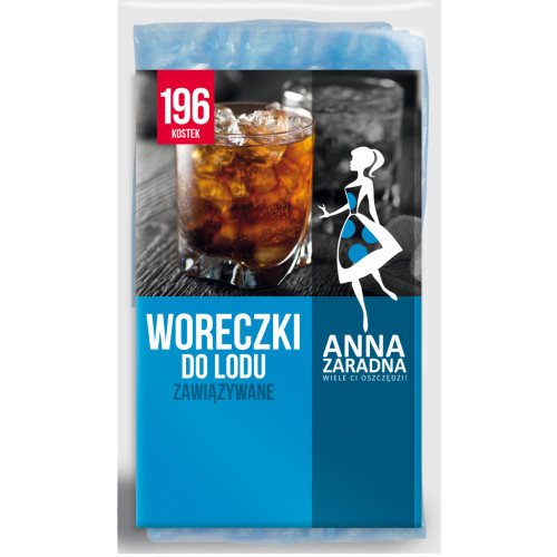 Пакетики для льоду Anna Zaradna із зав'язками 196 кульок (5903936010394)
