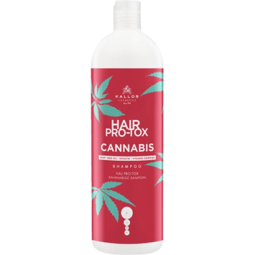 Шампунь Kallos Cosmetics Hair Pro-Tox Cannabis з олією насіння конопель 1000 мл (5998889517380)