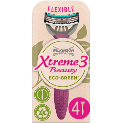 Бритва Wilkinson Sword Xtreme3 Beauty Eco Green 4 шт. (4027800173006)