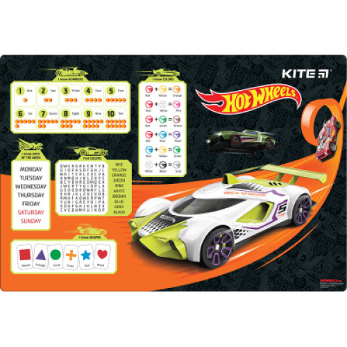 Підкладка настільна Kite Hot Wheels 42,5х29 см (HW23-207)