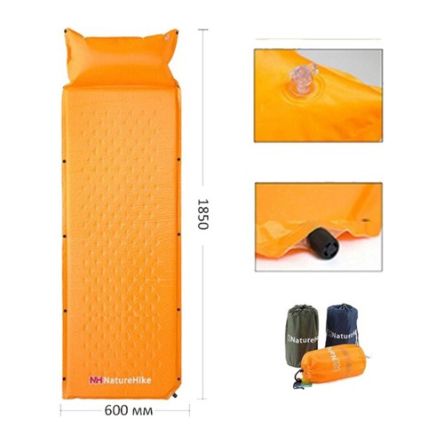 Туристичний килимок Naturehike NH15Q002-D 25 мм Yellow (6927595782576)