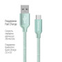 Дата кабель USB 2.0 AM to Type-C 2.0m mint ColorWay (CW-CBUC008-MT)