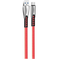 Дата кабель USB 2.0 AM to Micro 5P 1.0m zinc alloy red ColorWay (CW-CBUM011-RD)