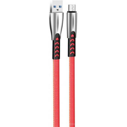 Дата кабель USB 2.0 AM to Micro 5P 1.0m zinc alloy red ColorWay (CW-CBUM011-RD)