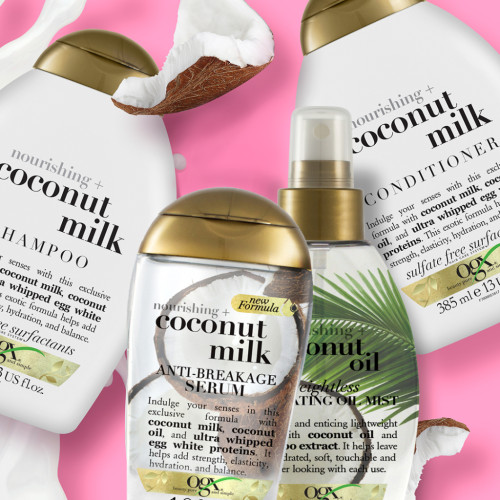 Шампунь OGX Coconut Milk Поживний з кокосовим молоком 385 мл (0022796970053)