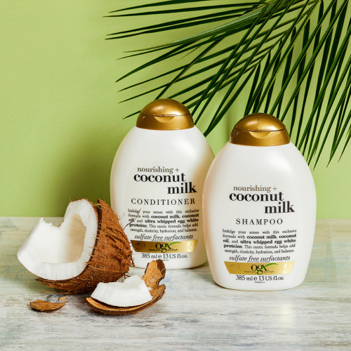 Шампунь OGX Coconut Milk Поживний з кокосовим молоком 385 мл (0022796970053)