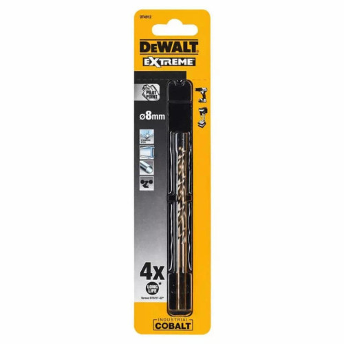 Свердло DeWALT EXTREME INDUSTRIAL COBALT HSS-CO, 8 х 117 х 72 мм (DT4912)