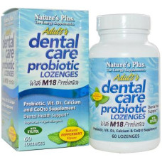 Вітамінно-мінеральний комплекс Natures Plus Пробіотик для Здоров'я Зубов і Порожнини Рота для дорослих (NAP-04383)