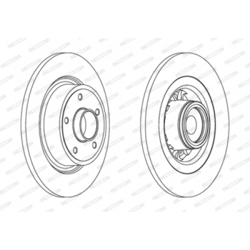 Гальмівний диск FERODO DDF1569-1