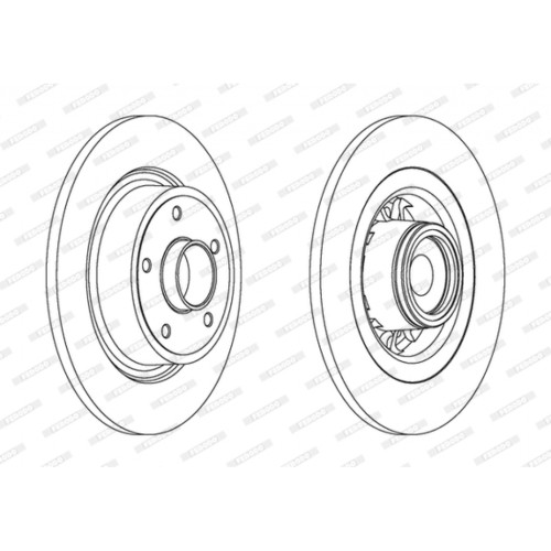 Гальмівний диск FERODO DDF1569-1