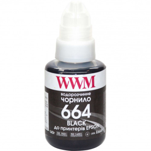 Чорнило WWM Epson L110/L210/L300 140г Black (E664B)