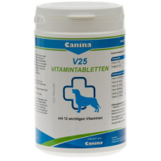 Вітаміни для собак Canina Полівітамінний комплекс V25 210 таблеток (4027565110124)