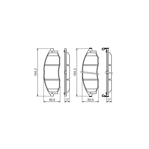 Гальмівні колодки Bosch 0 986 494 152