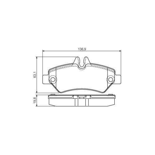 Гальмівні колодки Bosch 0 986 495 100