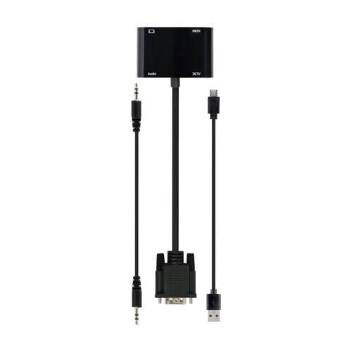 Перехідник Cablexpert VGA to HDMI/VGA+audio 3.5mm (A-VGA-HDMI-02)