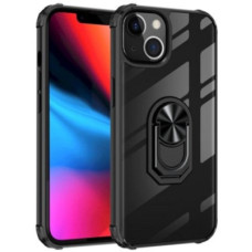 Чохол до мобільного телефона Drobak Magnetic Ring Case with Airbag Apple iPhone 11 Pro Max Black (707015)