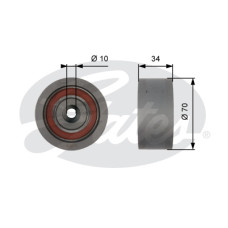 Ролик натягувача ременя Gates T42159