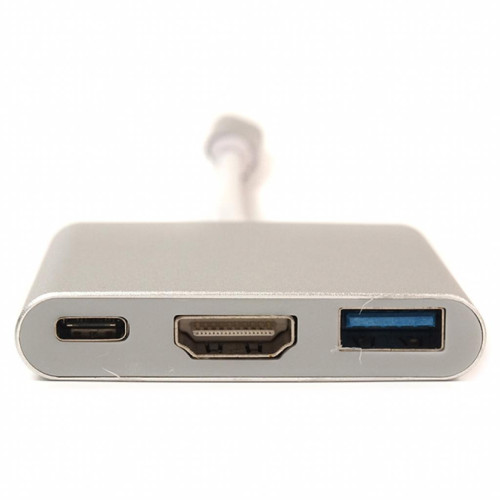 Перехідник USB C-Type - HDMI/USB PowerPlant (KD00AS1306)