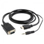 Перехідник HDMI to VGA 5.0m Cablexpert (A-HDMI-VGA-03-5M)